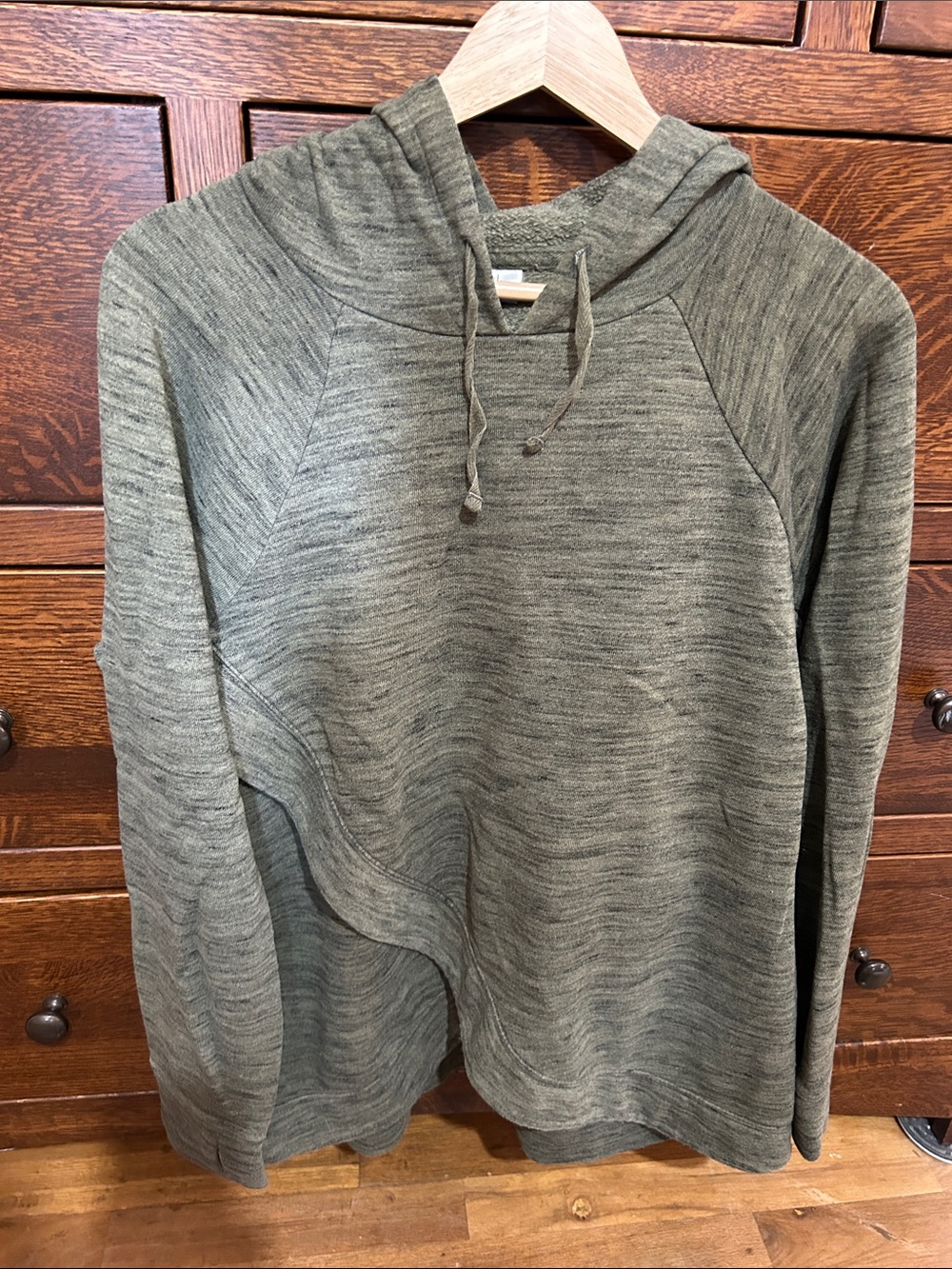 Motherhood Pregnancy & Nursing Heather Olive Hoodie